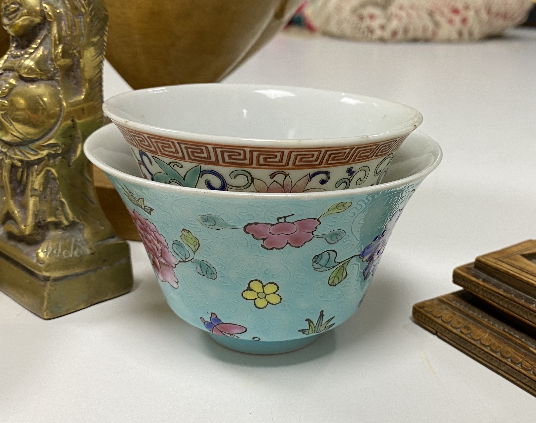 A group of Chinese and Indian ceramics and works of art